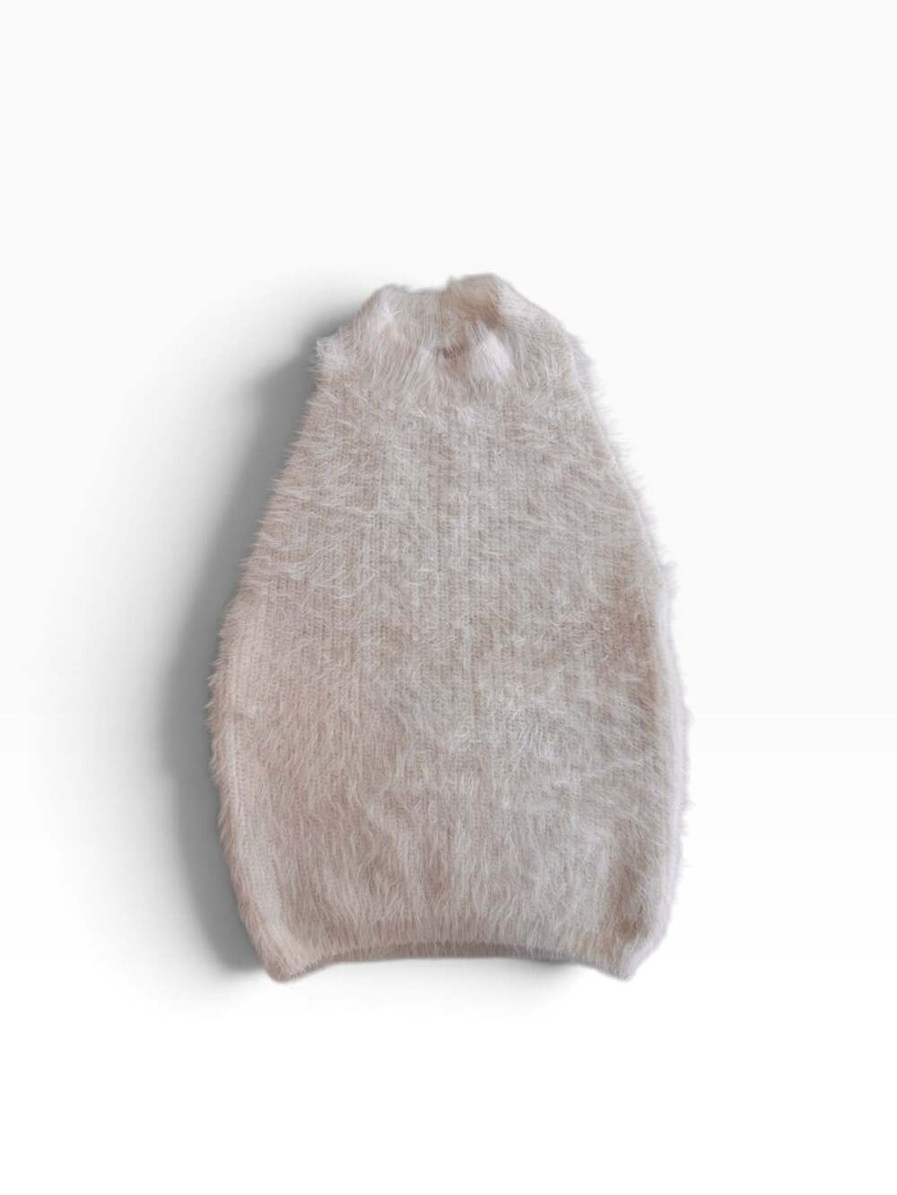 Zara Fuzzy Mock Neck Sweater Size M Off White